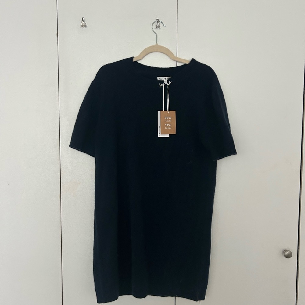 NWT Reformation Cashmere Navy Dress